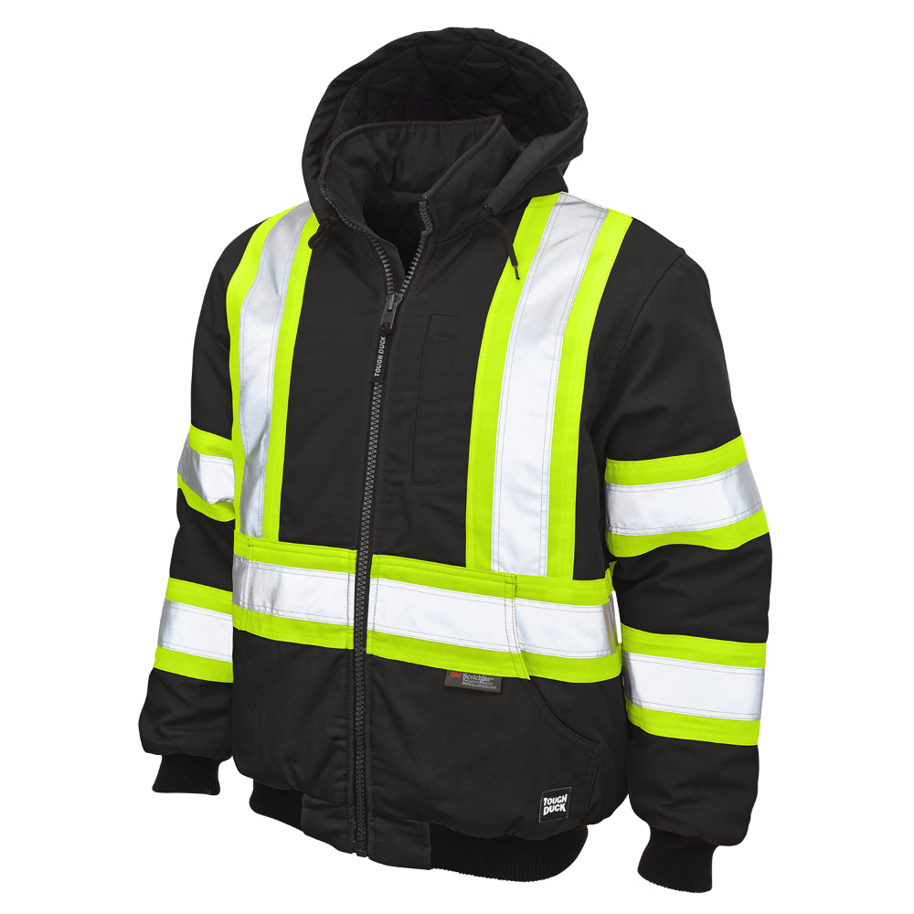 Tough Duck Hi-Vis Safety Insulated Bomber Jacket - SJ25 — Safety Vests and  More