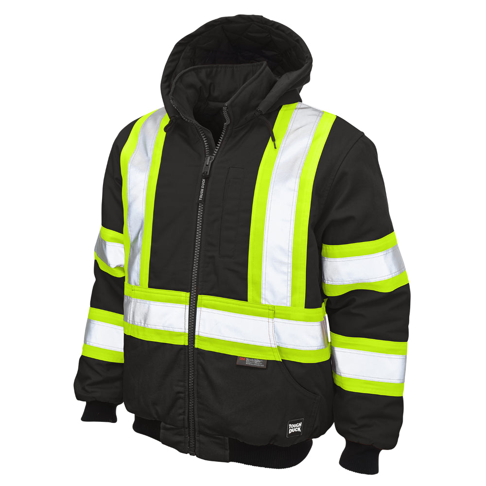 Tough Duck® Hi-Vis Safety Insulated Bomber Jacket SJ25 — Safety