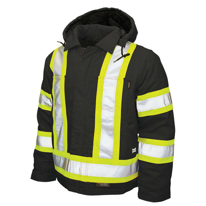 Tough Duck Hi-Vis X - Back Safety Jacket with Laydown Collar - S457