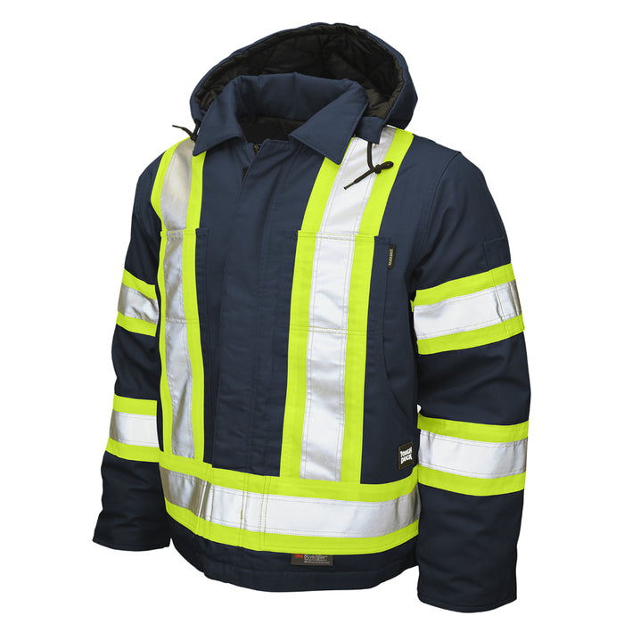 Tough Duck Hi-Vis X - Back Safety Jacket with Laydown Collar - S457