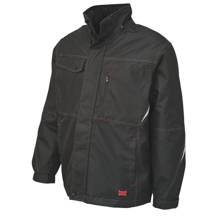 Tough Duck Poly Oxford Parka Jacket with Detachable Hoodie - WJ13