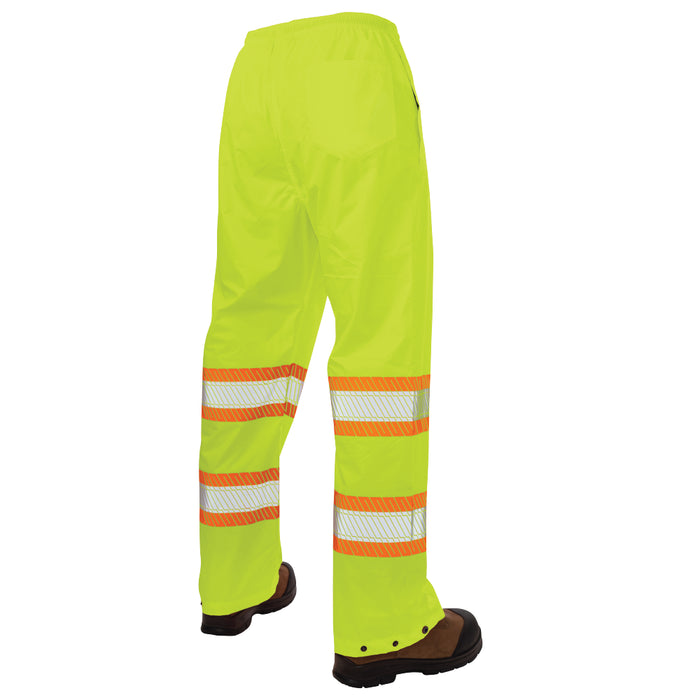 Tough Duck Pull-On Ripstop Packable Safety Rain Pant - SP02