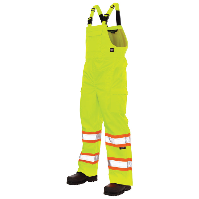 Tough Duck Ripstop Unlined Safety Rain Bib Overall with Adjustable Shoulder Straps - SB04