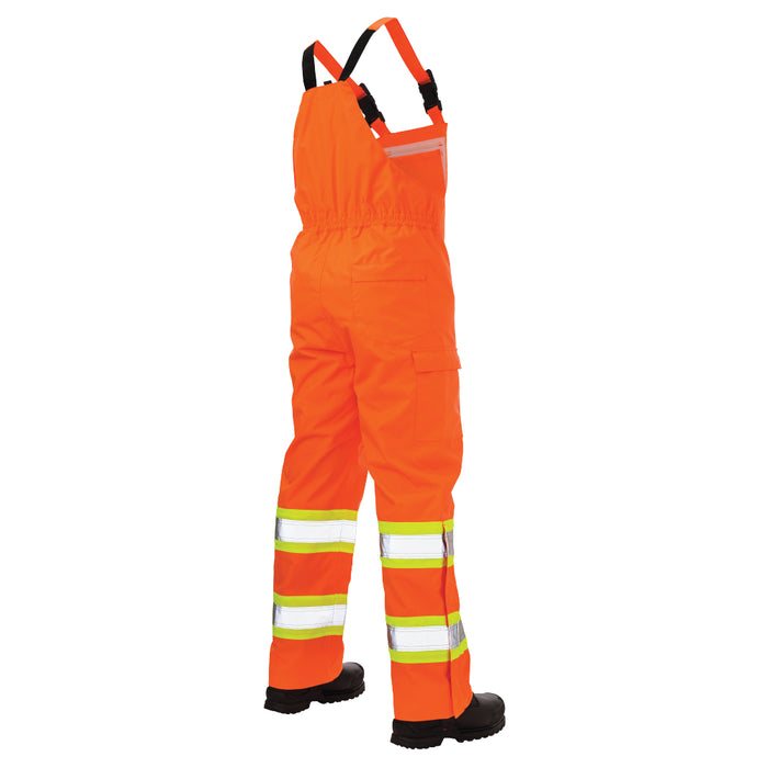 thumbnail image 2 of Forcefield® Hi-Vis Flame-Resistant  FR  Ripstop Heavy Weight Lined Bib Pants Fr835 Mx Bk 2 of 10