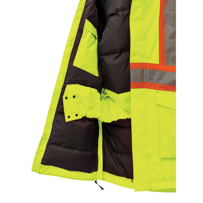 Tough Duck Safety Down Filled Parka Jacket with Quick Release Hood - SJ39