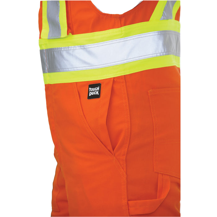 Tough Duck Twill Unlined Safety Bib Overall with Adjustable Shoulder Straps - S769