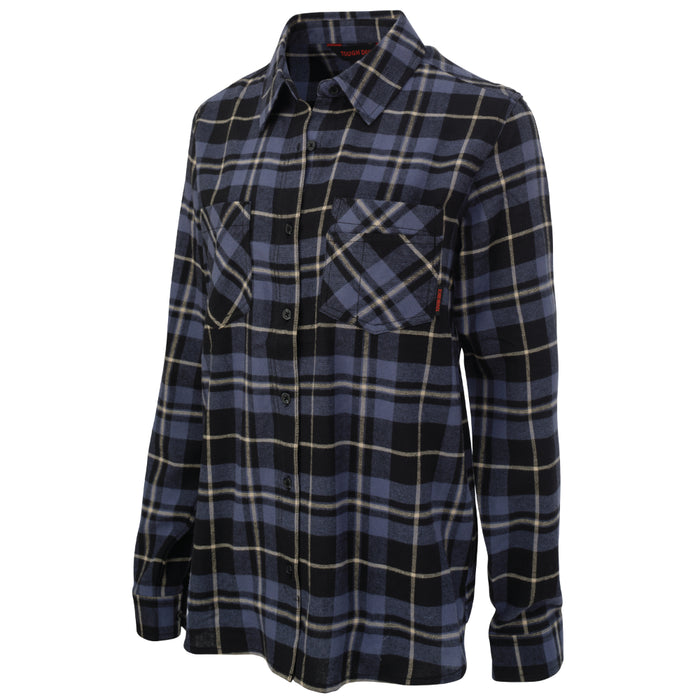 Tough Duck Women's Flannel Shirt with Adjustable Button Cuffs - WS10