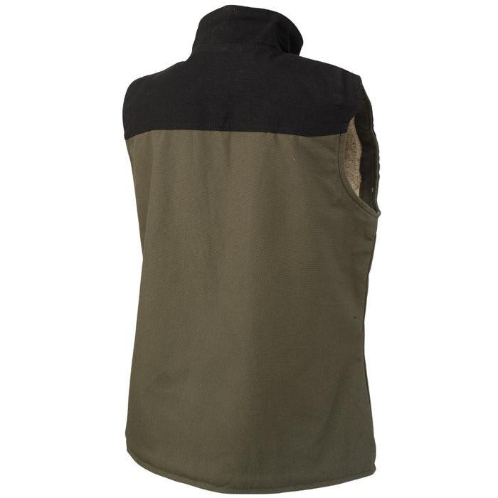Tough Duck Womens Sherpa Lined Vest with Full Zipper Front - WV09