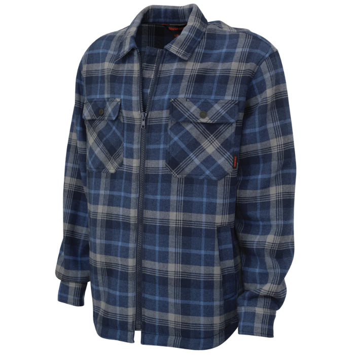 Tough Duck® Sherpa Bonded Flannel Jac-Shirt - WS15