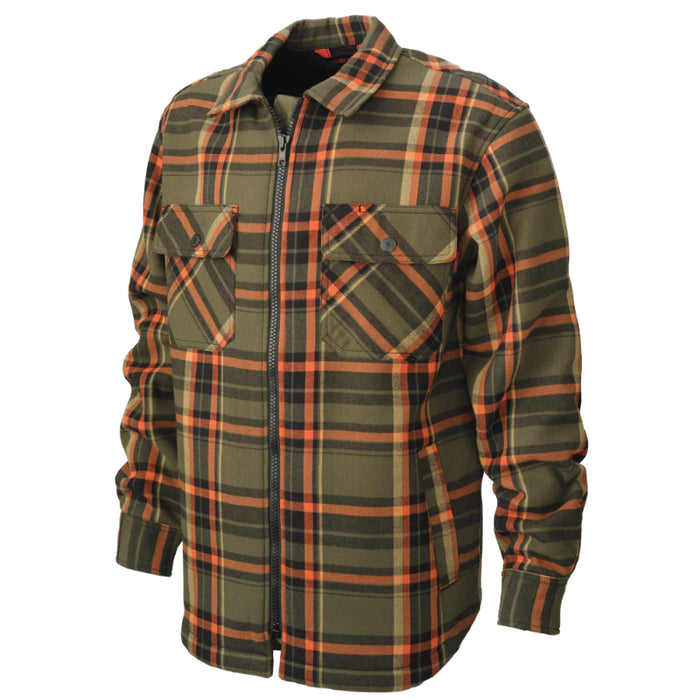 Tough Duck® Sherpa Bonded Flannel Jac-Shirt - WS15