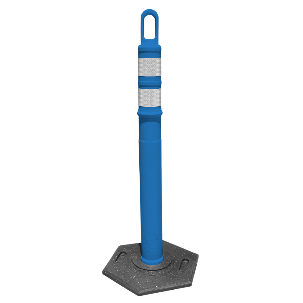 Blue Traffic Safety Delineators Post