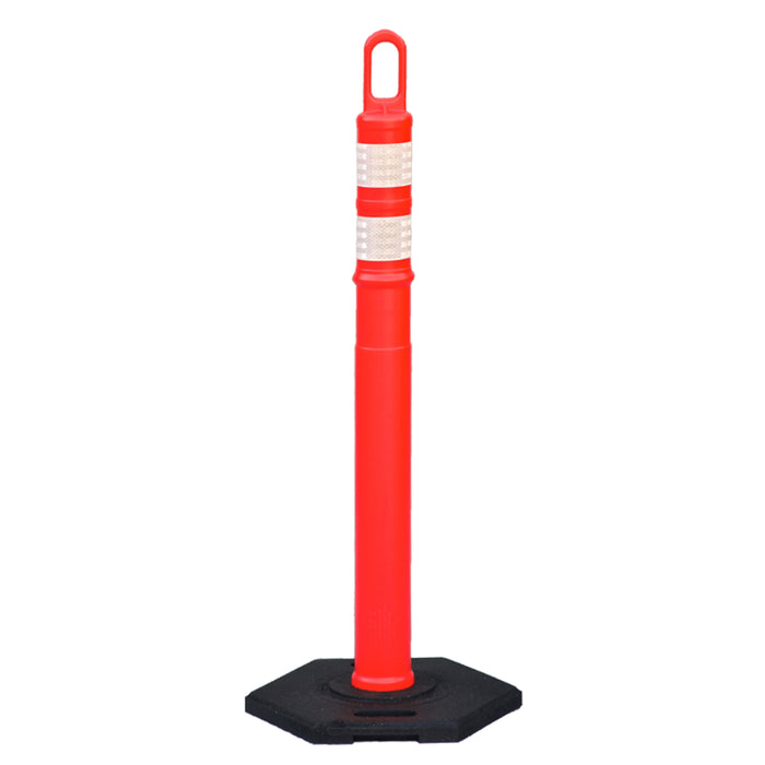 Traffix Devices 42" Tall Looper Tube Delineator Post - 18 Lbs Base - Orange