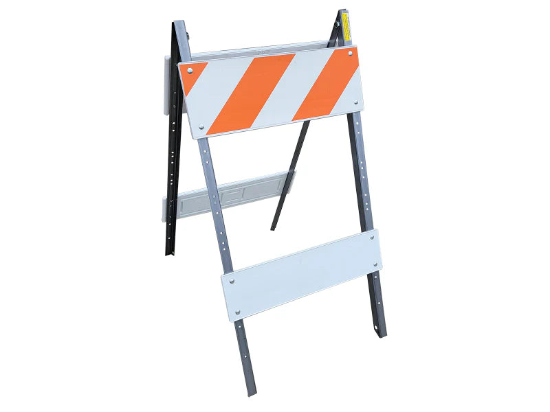 Traffix Devices Type 1 Folding Barricade 14 Gauge Galvanized Metal Leg