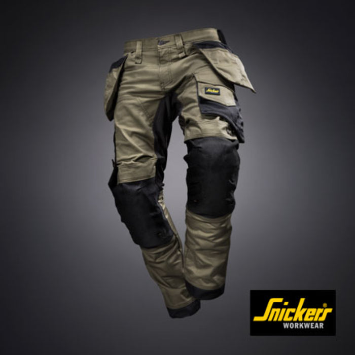 Snickers® Workwear Stretch Work Pants - CORDURA® Knees - Pockets & Tool Holders - U6241
