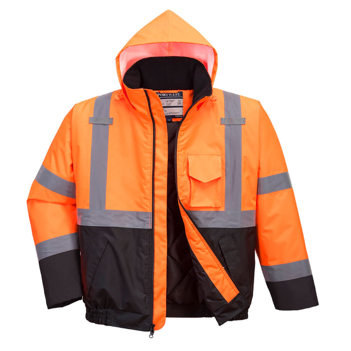 PORTWEST® Hi Vis Value Waterproof Bomber Jacket - ANSI Class 3 - US363