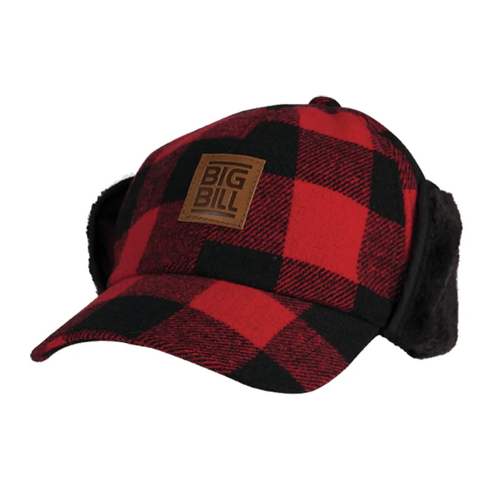 Big Bill Relax Fit Plaid Wool Hat - Red - BBHHAT2