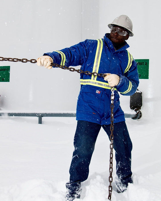 Big Bill® High Visibility Flame Resistant Arctic Parka with Telescopic Back - V305N5