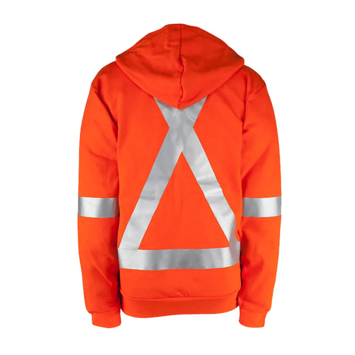 Big Bill® Flame Resistant Hi Vis Hooded Sweatshirt - Zip Front - RT17IT14