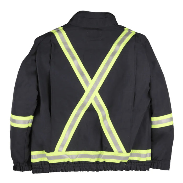 Big Bill Flame Resistant Unlined Jacket with Reflective Material Westex Ultrasoft® - L495US9