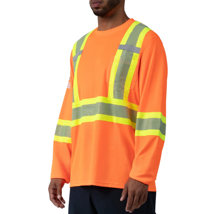 Big Bill® High Visibility Lightweight Long Sleeve T-Shirt - ANSI Class 3 Type R - RT45HVK5