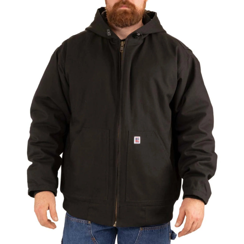 Big Bill® Quilted-Lined Duck Hooded Jacket - 10 oz Quilted Fleece - CD ...