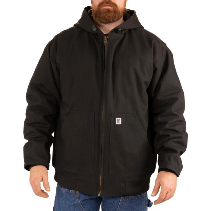 Big Bill® Quilted-Lined Duck Hooded Jacket  - 10 oz Quilted Fleece - CD4704