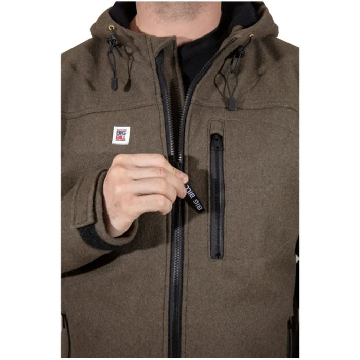 Big Bill® Fleece Lined Merino Wool Hooded  Jacket - JKTMER