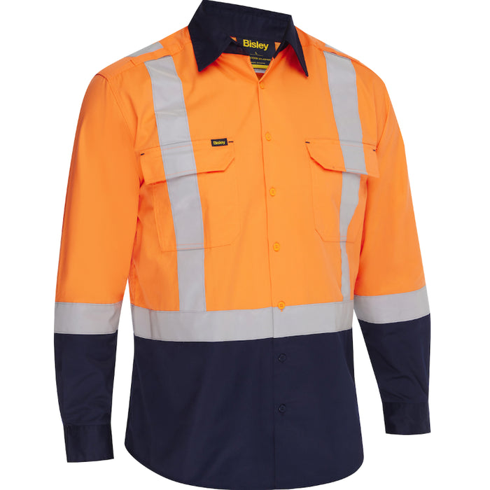 Bisley® Hi Vis Long Sleeve Shirt - ANSI Class Type R Class 2 - 312M6367H