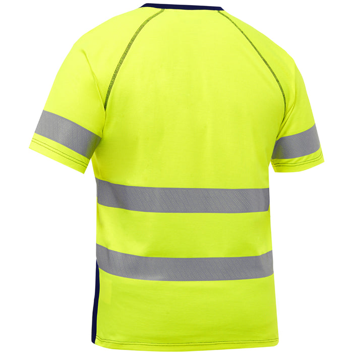 Bisley® Hi Vis Two Tone Men's Short Sleeve Shirt - ANSI Class - Type R Class 2 - 312M1118T