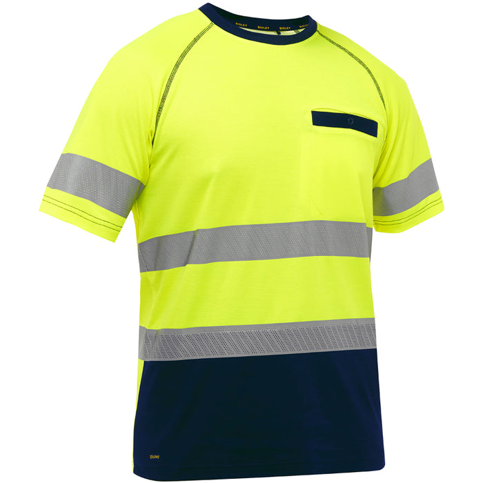 Bisley® Hi Vis Two Tone Men's Short Sleeve Shirt - ANSI Class - Type R Class 2 - 312M1118T