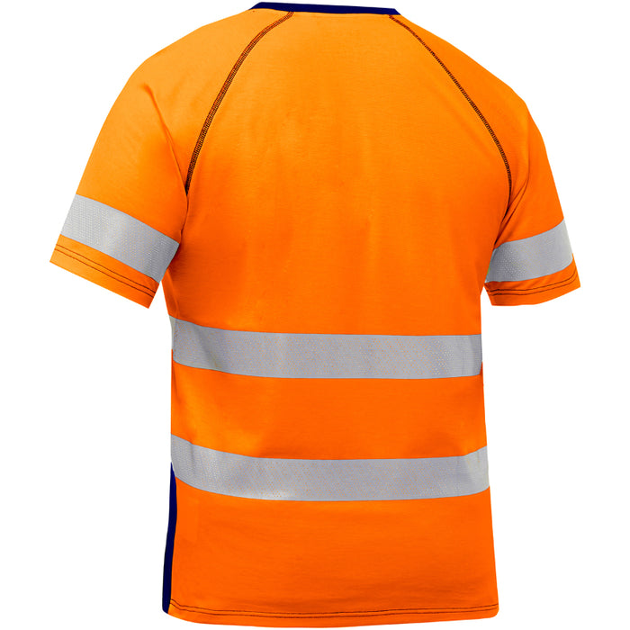 Bisley® Hi Vis Two Tone Men's Short Sleeve Shirt - ANSI Class - Type R Class 2 - 312M1118T