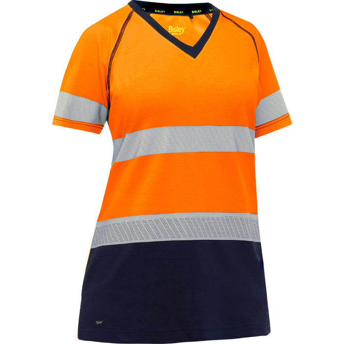 Bisley® Hi Vis Two Tone Women's Short Sleeve Shirt - ANSI Class 2 Type R - 312W1118T