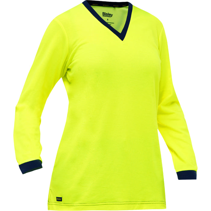 Bisley® Hi Vis Women's Non-ANSI Long Sleeve Shirt - 310W6118