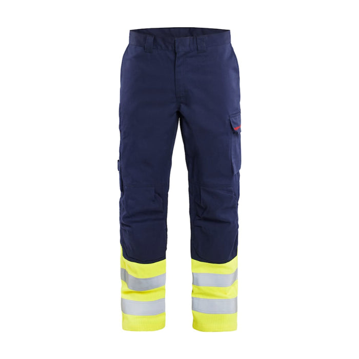 Blaklader® Workwear Hi-Vis Flame Resistant Pants - Navy Blue / Yellow - 1611