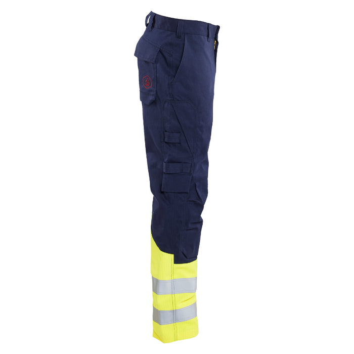 Blaklader® Workwear Hi-Vis Flame Resistant Pants - Navy Blue / Yellow - 1611