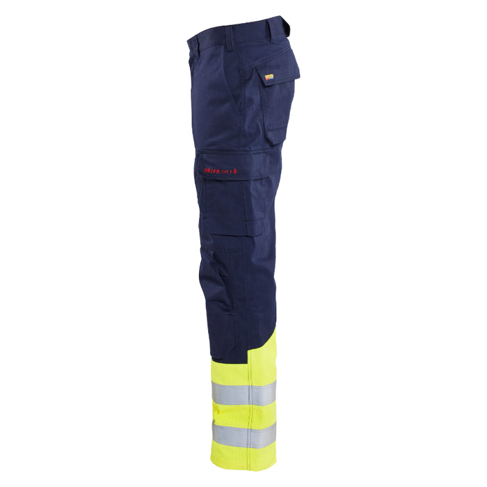 Blaklader® Workwear Hi-Vis Flame Resistant Pants - Navy Blue / Yellow - 1611