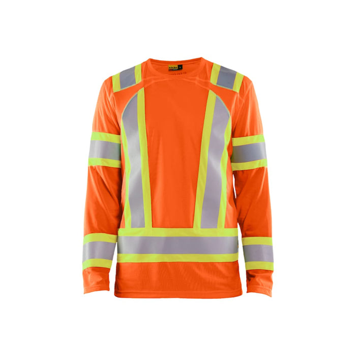 Blaklader® Workwear Hi-Vis Long Sleeve T-shirt - ANSI Class 3 Type R - Orange - 3496