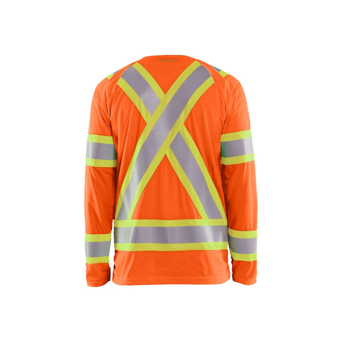 Blaklader® Workwear Hi-Vis Long Sleeve T-shirt - ANSI Class 3 Type R - Orange - 3496