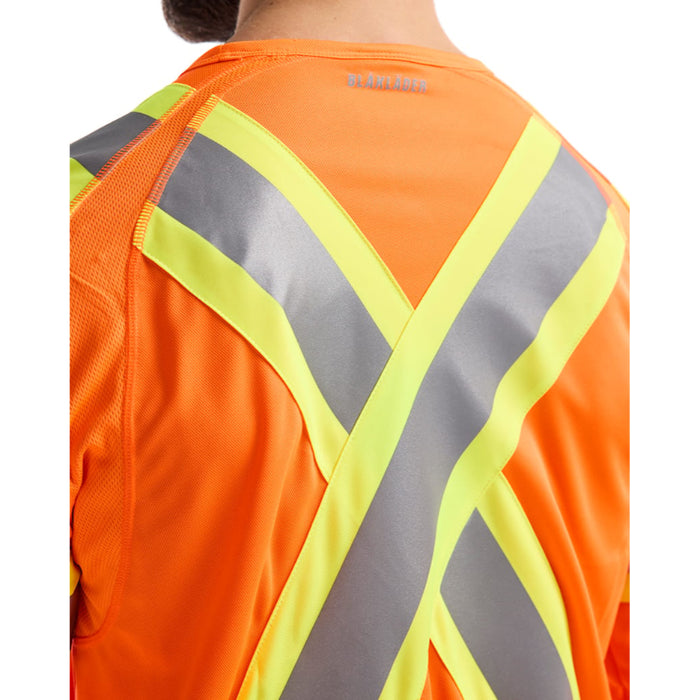 Blaklader® Workwear Hi-Vis Long Sleeve T-shirt - ANSI Class 3 Type R - Orange - 3496