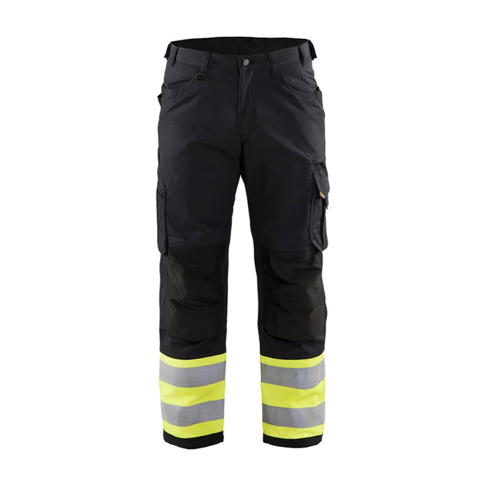 Blaklader® Workwear Lightweight Hi-Vis Ripstop Pants - Black / Yellow - 1697