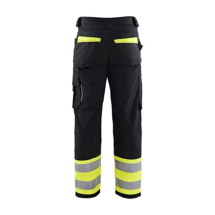 Blaklader® Workwear Lightweight Hi-Vis Ripstop Pants - Black / Yellow - 1697