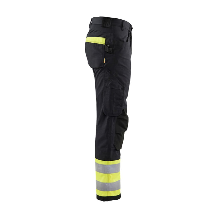 Blaklader® Workwear Lightweight Hi-Vis Ripstop Pants - Black / Yellow - 1697