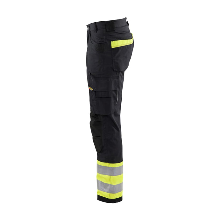 Blaklader® Workwear Lightweight Hi-Vis Ripstop Pants - Black / Yellow - 1697