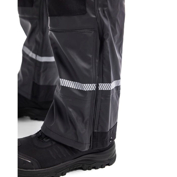 Blaklader® Workwear Rain Pants with Reflective Details - Black - 1387