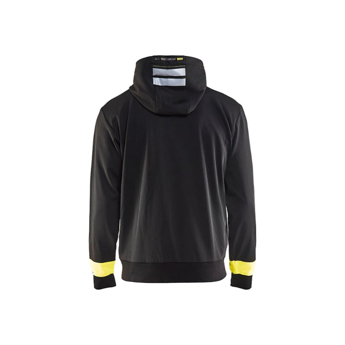 Blaklader® Workwear Visibility Zip Sweatshirt with Hood - Black - 4958