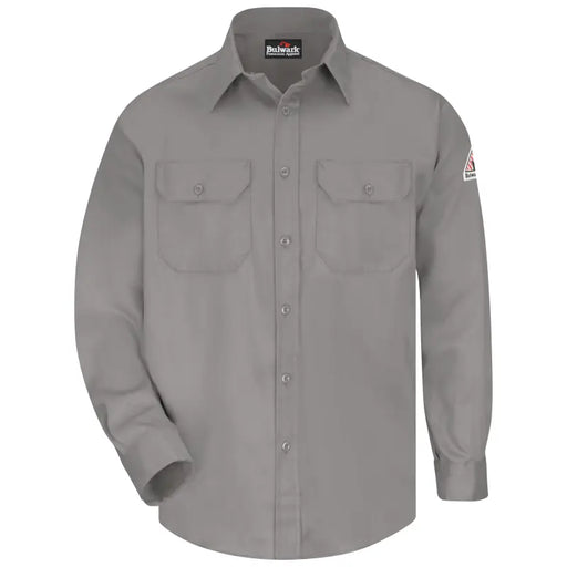 Bulwark® Button Up Flame Resistant Men's Uniform Shirt - SLU8