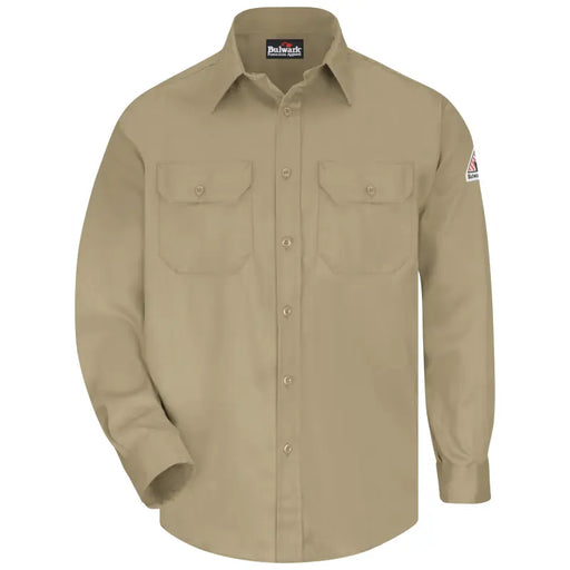 Bulwark® Button Up Flame Resistant Men's Uniform Shirt - SLU8