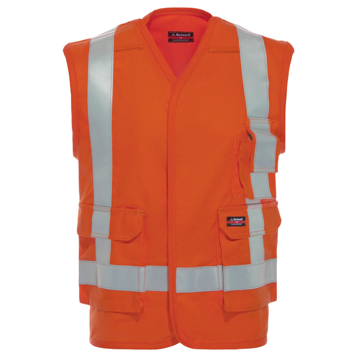 Bulwark® Five Point Tearaway FR Vest with Reflective Trim CAT 2 - VLVTOR