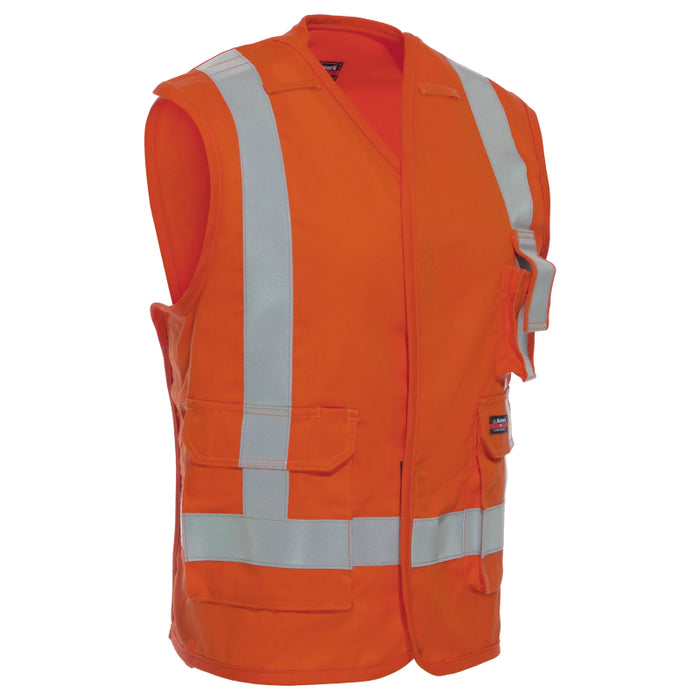 Bulwark® Five Point Tearaway FR Vest with Reflective Trim CAT 2 - VLVTOR