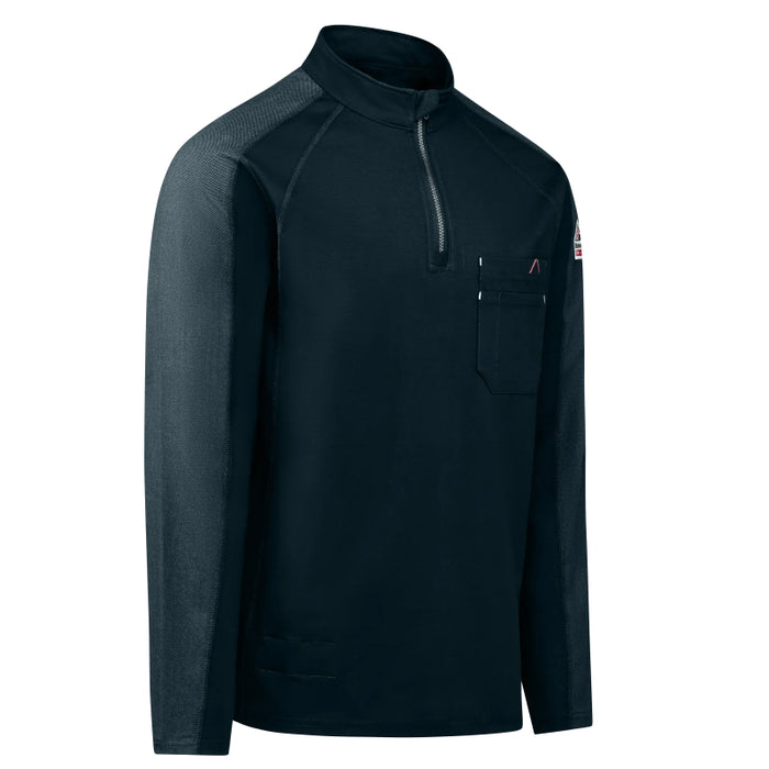 Bulwark® Flame Resistant Men's 1/4 Zip Flex Knit CAT 2 - STZ2